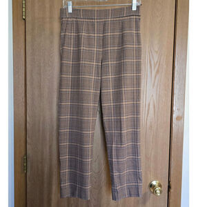 Aritzia Babaton Atelier Plaid High Rise Conan Tapered Trouser Pants